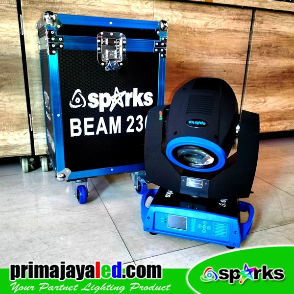 Moving Head Beam 230 Sparks List Blue Hardcase