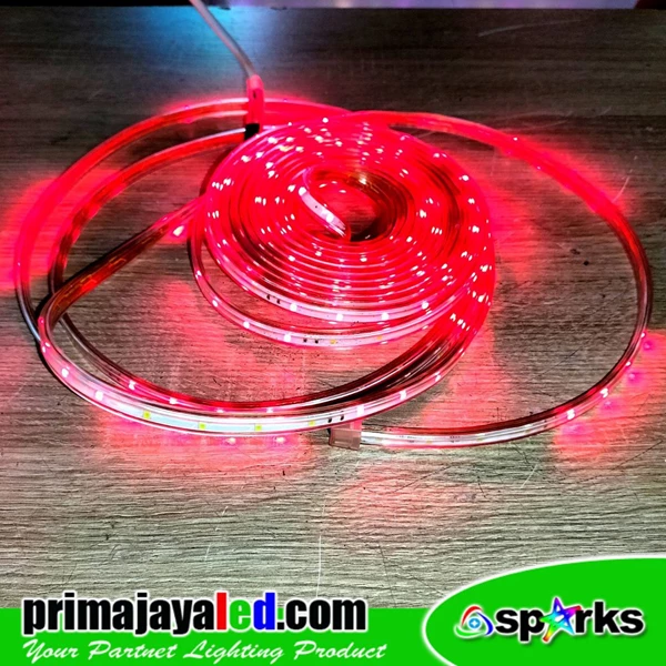 Lampu LED Selang Flexibel 10 Meter Merah Putih