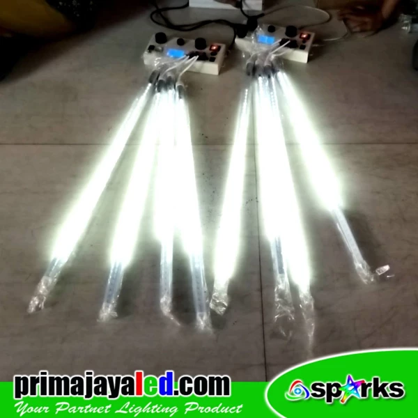 LED Meteor Light 50cm Set of 10 Rods White