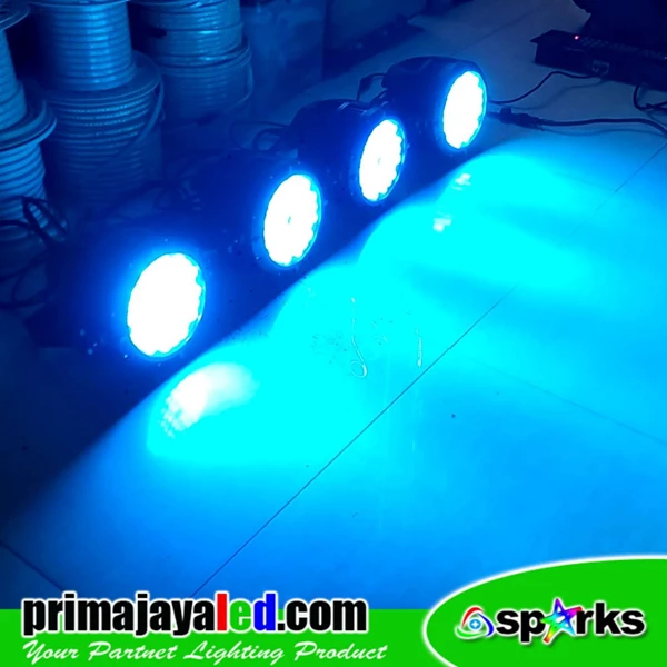 PAR Lights Package of 4 LED PAR Lights Outdoor Sparks 54 3in1 Fullcolour