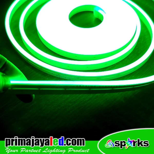 Flexible Neon LED Light 12V 5 Meters Green