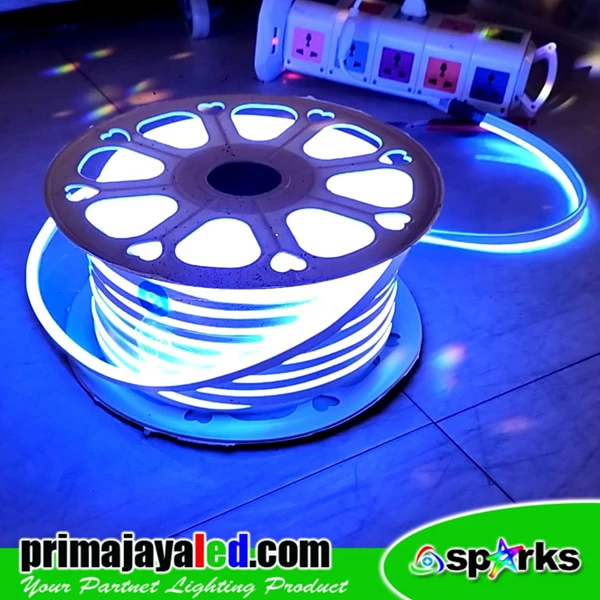Lampu LED Biru Neon Flexibel 50 Meter Outdoor