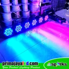 Stage Lights Package 6 PAR LED Sparks 60x3 RGBW & Mixer KK 256a 2