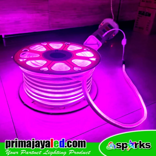 Lampu LED Neon Flexibel Outdoor Purple 50 Meter