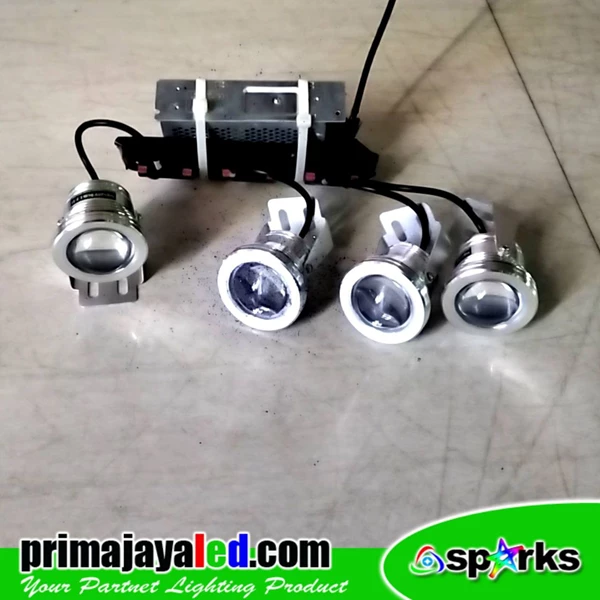 Lampu LED Paket 4 Lampu Underwater RGB 12V 10 Watt