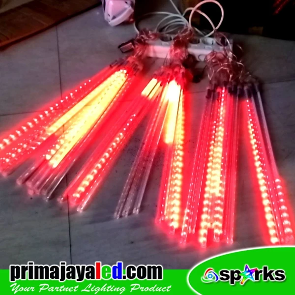 LED Lights Package of 3 Red Meteor LED Lights 50cm