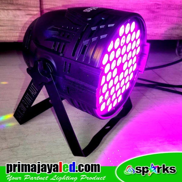 Lampu PAR LED 54 Sparks 3in1 RGB Fan Effect New Body