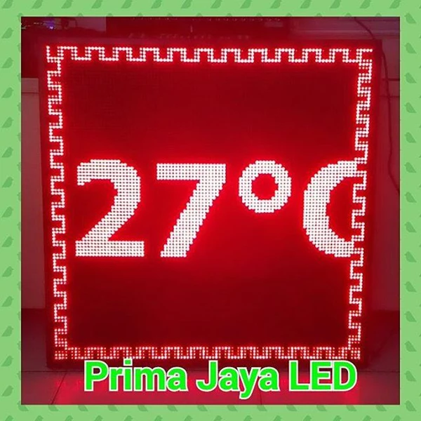 Red LED Temperature Display