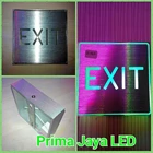 LED Sign Exit Aluminium Hijau 1