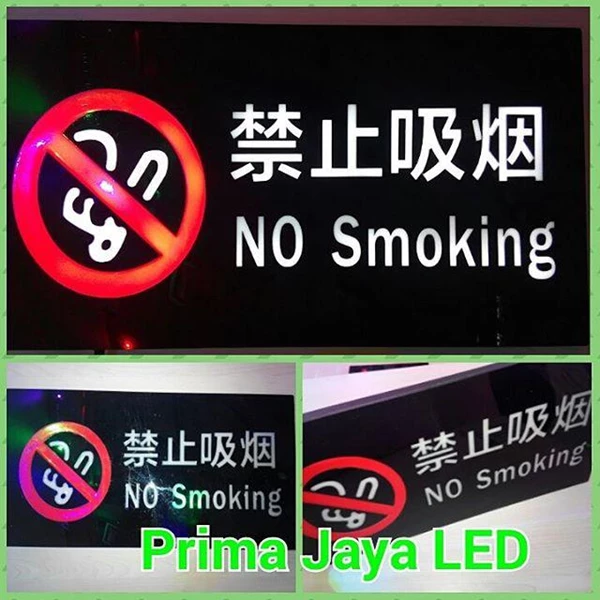 LED Warning No Smoking
