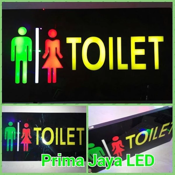 LED Sign Toilet Place