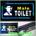 Sign Lampu LED Toilet Male 1