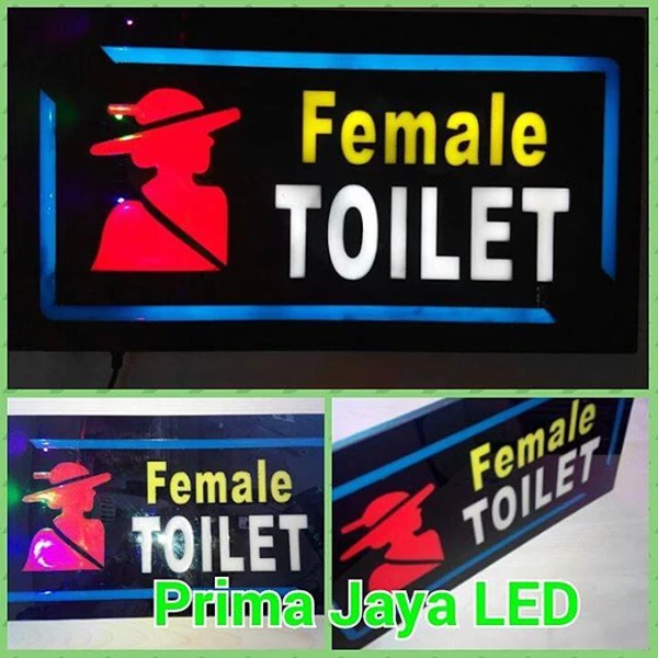 Lampu LED Petunjuk Toilet Female