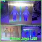 Sign Box Restroom LED 20 cm 1
