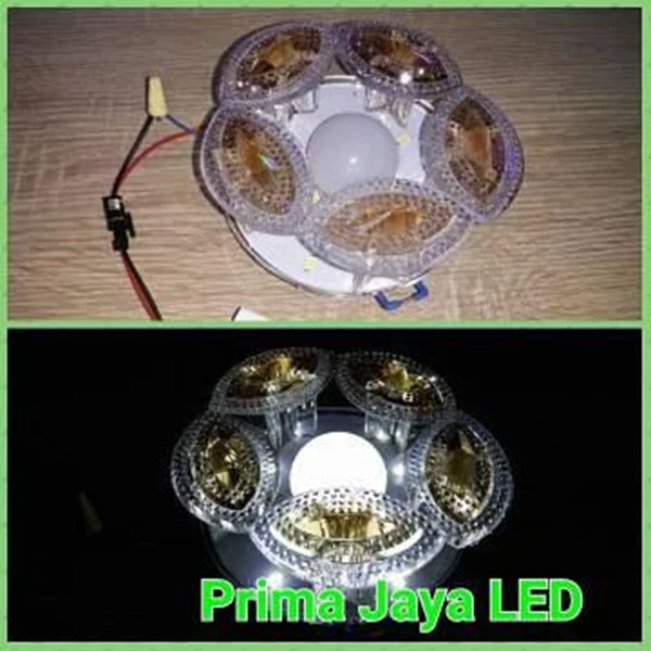 Downlight Jamur Kaca Emas - Lampu LED