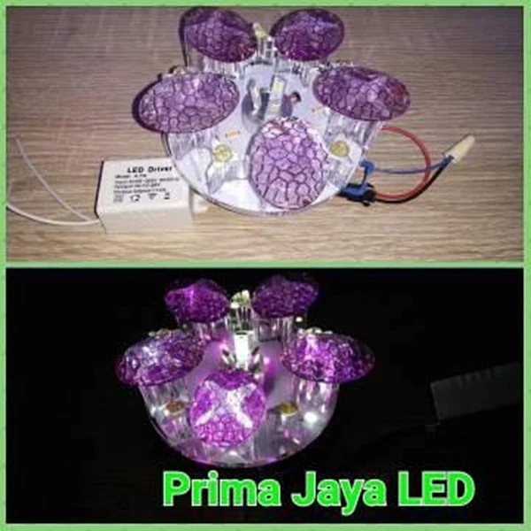 LED Ceiling Purple Mushrooms