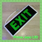 Lampu LED Emergency Exit Sign Model Kaca 1