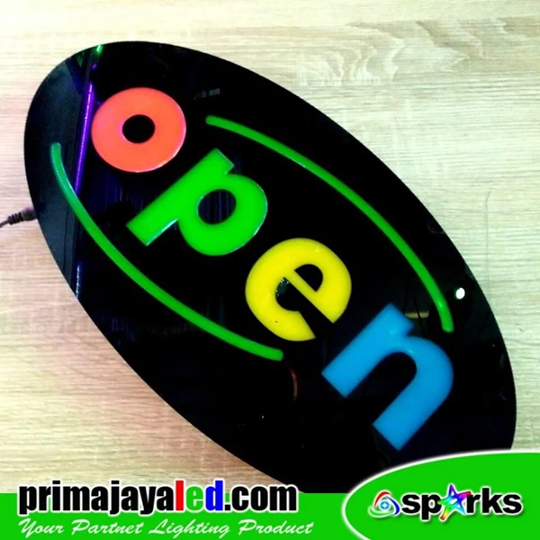 LED Sign Open Oval