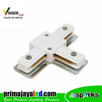 Vinder Connector Rell Track T White