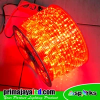 Lampu LED Selang Model Bulat Merah IP 65 Outdoor
