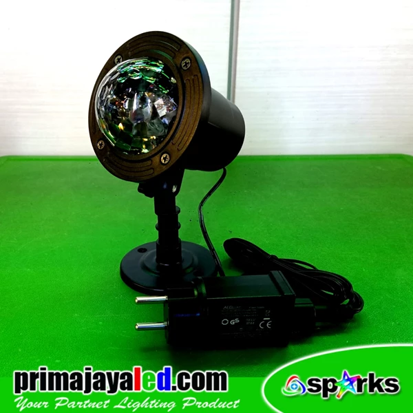 Lampu LED Proyektor Water Effect 3 Watt RGB Rainproof