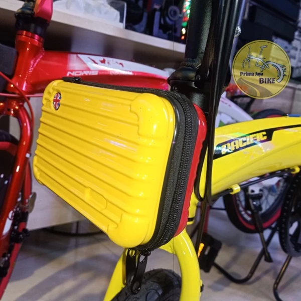 Tas Sepeda Mini Front Block Kuning Merah