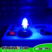 Lampu Bohlam G45 FIlament LED Biru 4 Watt