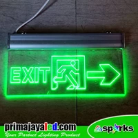 1 Side Clear LED Sign Exit Light